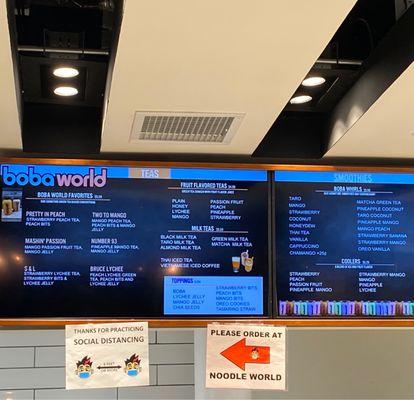 Menu as of Jan30.2021