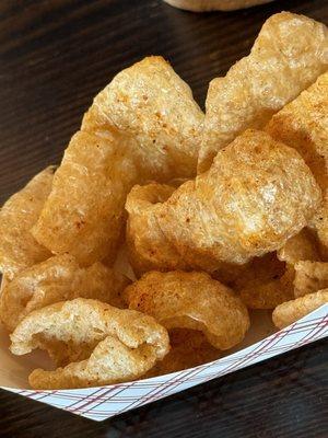 Chicharrones!!!! they bring to your table before you eat complementary