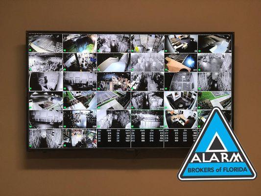 32 IP Camera System with 4K Recording in a Logistics Warehouse