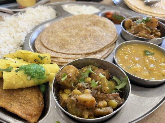 Gujrati thali.