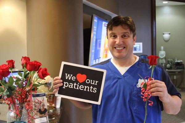 Dr. Engle loves his patients!