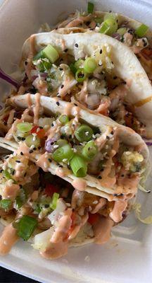 Chicken teryaki tacos