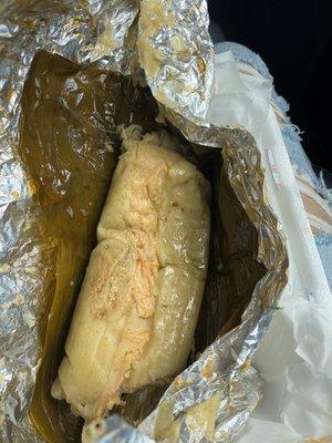 Tamale con Pollo