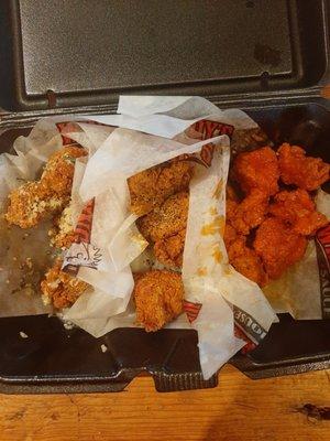 A 12 piece of wings? Chopping up chicken into tiny bits and breading it doesnt make it a 12 piece.