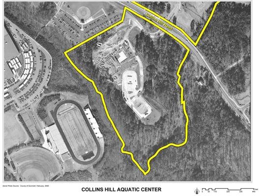 Collins Hill Aquatic Center Aerial Map