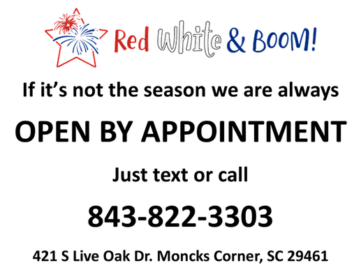 Off season contact information for appointments.