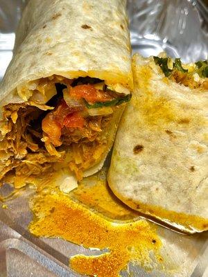 Carnitas burrito - good size, ample filling, flavorful meat, good value for the $ just a little greasy