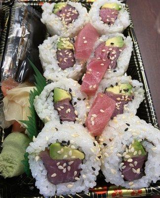 Tuna Avocado Roll. Very fresh!