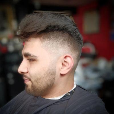 Skin tight mid fade with soft line up