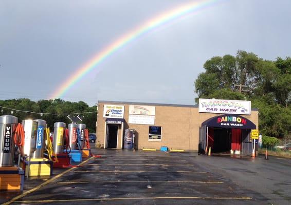 Rainbow over the Rainbow Car Wash