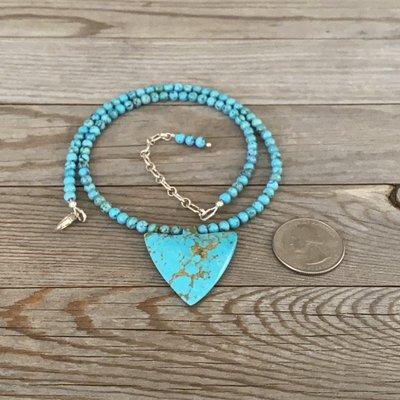 Kingman Arrowhead necklace by Gloria Sawin