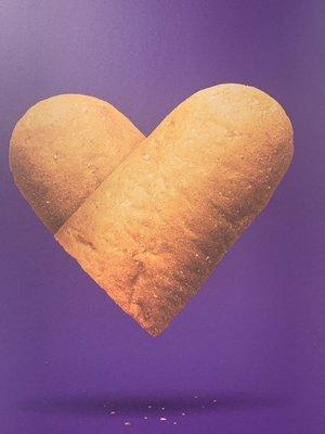 Bread shaped heart