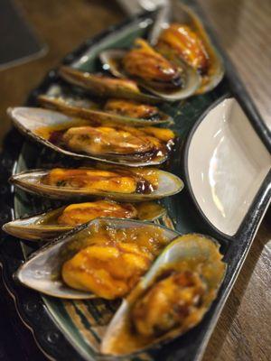 Baked mussels