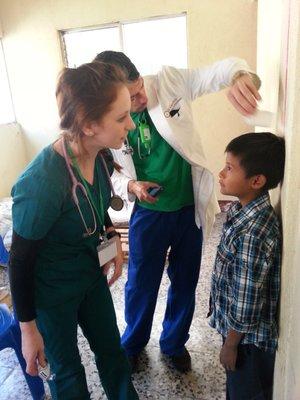 Dr. Brody seeing patients in Guatemala