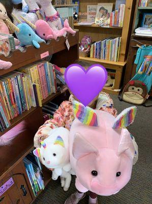 Books and stuffies galore