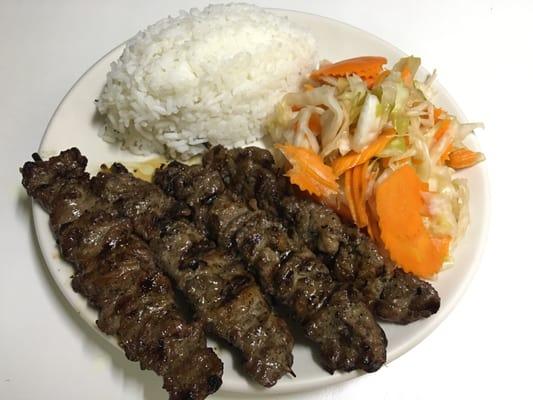 Homemade Cambodian Beef Skewers