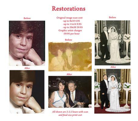 Bring in your photos for complete restorations