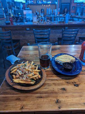 French onion grilled cheese & fries