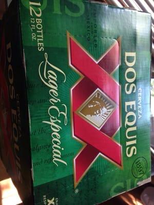 I always drink beer...today it is Dos Equis!