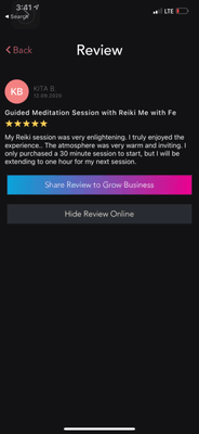 My customer review!!