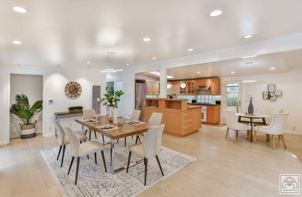 dining area + kitchen