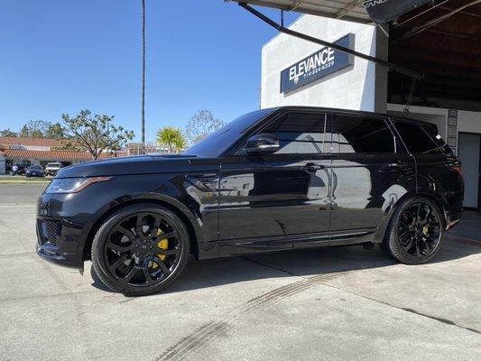 Custom Calipers Paint Gloss Yellow Range Rover