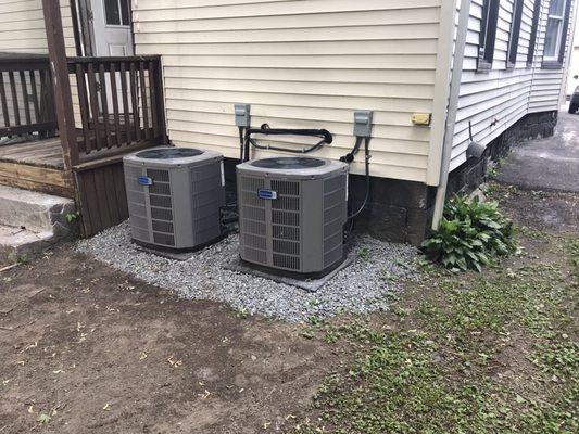 New condensers (outdoor unit) for a multi family home.