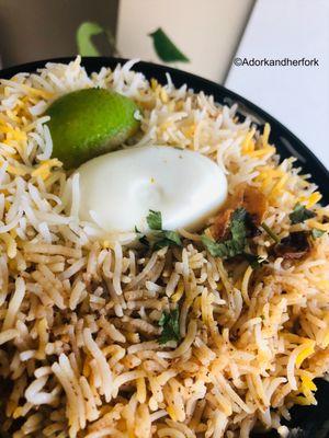 Chicken Biryani with egg