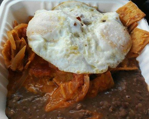 Special of the day: chilaquiles. Not bad.