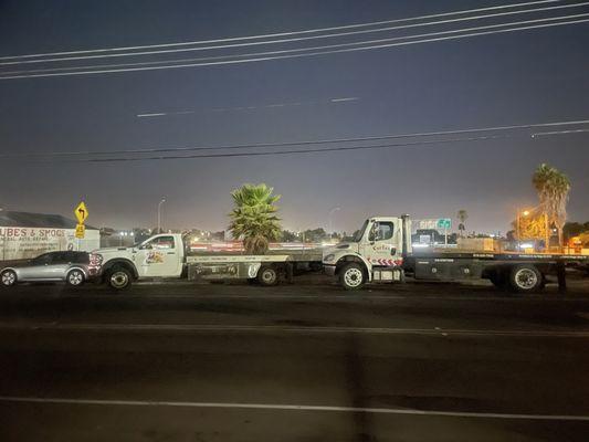 Cortes towing carelessly blocking street parking for elderly, disabled and military residents.