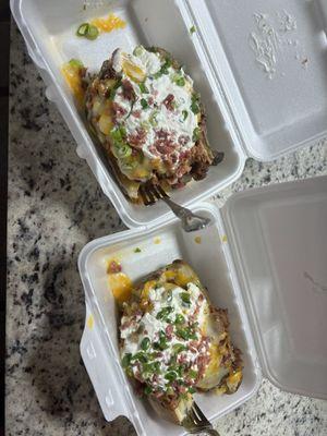 Fully loaded baked potato