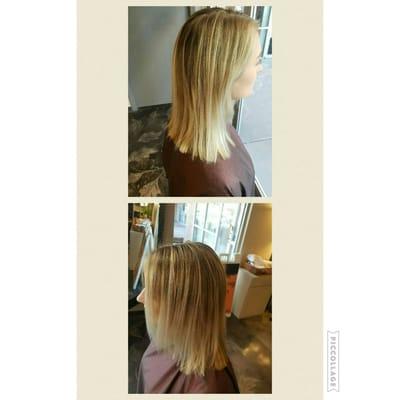 great new cut and balayage color