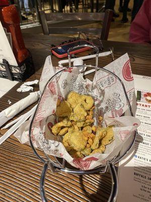 Part of an order of fried pickles!