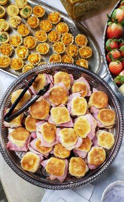 Ham and homemade Biscuits for a ladies luncheon