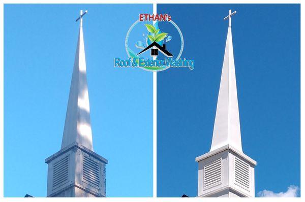 Church Steeple Washing