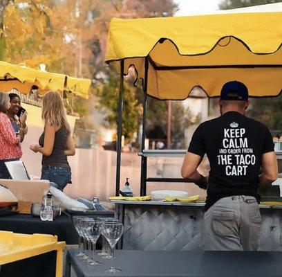 Keep Calm And Order From The Taco Cart Catering!