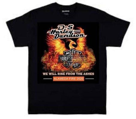 Come by to get your limited edition "Rising From The Ashes" t-shirt. All sales benefit Phoenix-Talent kids who lost their homes.