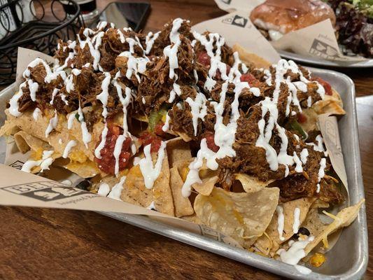 Nachos with meat