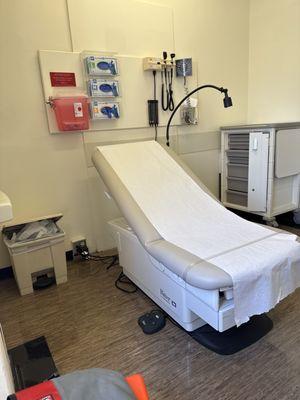 Urgent care exam room