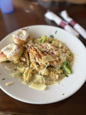 Gnocchi with broccoli and Cajun chicken