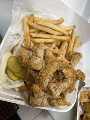 Catfish nuggets combo