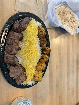 Lamb and Chicken  Kabob