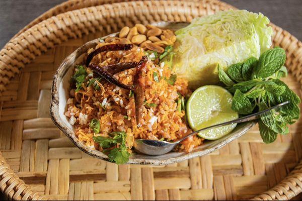 Nam Khao (crispy rice salad)