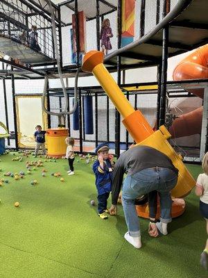 Ball pit room. Maybe add soft baskets for ball collection for the kids to use.