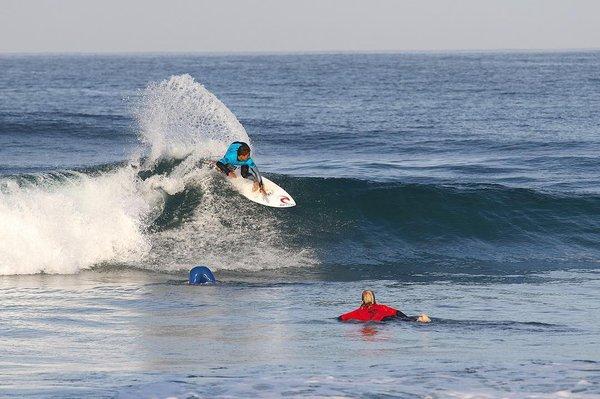 RG3 repping Kapolei at the Grom Search Finals!