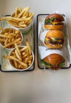 3x fries & 3x 50's Burger