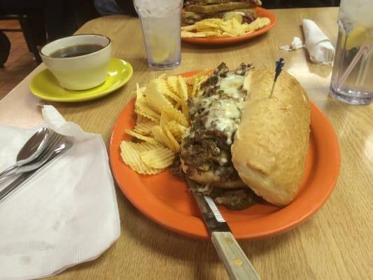 Great Philly steak sandwich