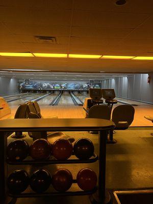 Upstairs Bowling Area