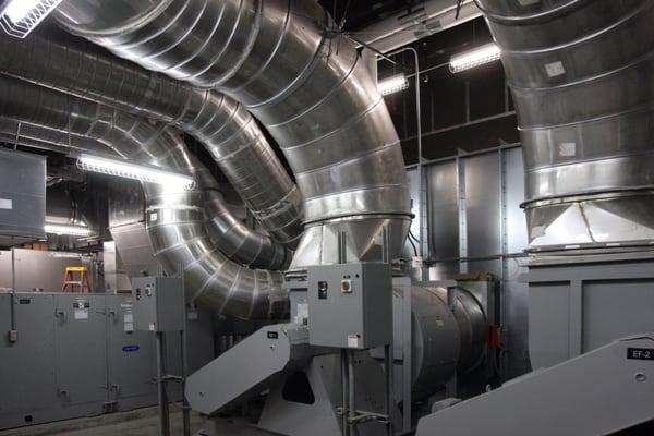 Ductwork and Exhaust Fan at UH C-MORE HALE