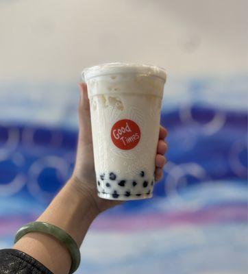 Jasmine Milk Tea with boba